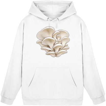 White Pearl Oyster Hoodie – Weiß – Produktansicht